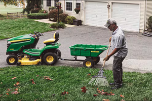 Mulching leaves or creating a compost pile are both recommended options for fall leaf management. 